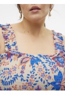 Dress Vero Moda Curve Vmcmenny Smock Calf Silver Lining/Hayda