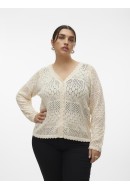 Cardigan Dama Vero Moda Curve Vmcamalfi Ls V-neck Short Birch
