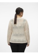 Cardigan Dama Vero Moda Curve Vmcamalfi Ls V-neck Short Birch