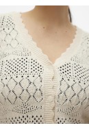 Cardigan Dama Vero Moda Curve Vmcamalfi Ls V-neck Short Birch