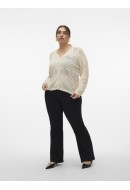 Cardigan Dama Vero Moda Curve Vmcamalfi Ls V-neck Short Birch