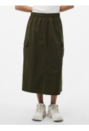 Fusta Pieces Pcjobina Mw Midi Cargo Grape Leaf