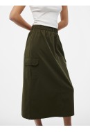 Fusta Pieces Pcjobina Mw Midi Cargo Grape Leaf