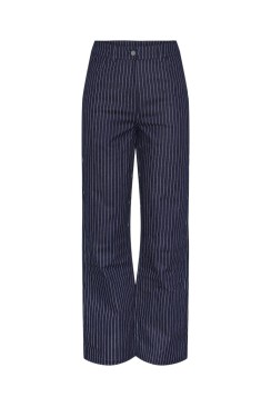 Pantaloni Dama Pieces Pcadella Hw Denim Dark Blue Denim/White