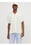 Men Shirt Jack&Jones Jorvalencia Plisse ResortButtercream