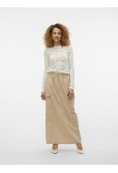 Fusta Somethingnew Snalicia Hw Parachute Maxi Brazzilian Sand