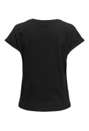 Tricou Dama Jacqueline De Young Jdyviva Life Black