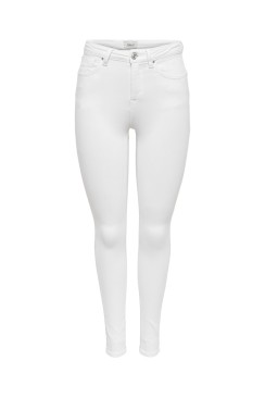 Blugi Dama Only Onlpower Mid Pushup Sk Dnm Dcc795 White