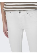 Women Jeans Only Onlpower Mid Pushup Sk Dnm Dcc795 White