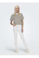 Women Jeans Only Onlpower Mid Pushup Sk Dnm Dcc795 White