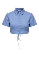 Camasa Dama Only Onlcaro Tie Back panza Bl Blue Yonder