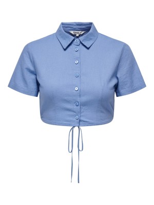 Camasa Dama Only Onlcaro Tie Back panza Bl Blue Yonder