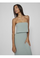 Rochie Vila Vimilina Strap Maxi Green Mileu
