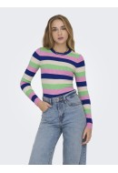 Women Sweater Only Onlkarol O-Neck Surf The Web/Birch