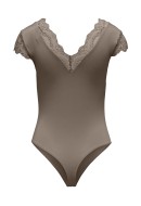 Body Dama Only Onlvalerie V-Neck Lace Walnut