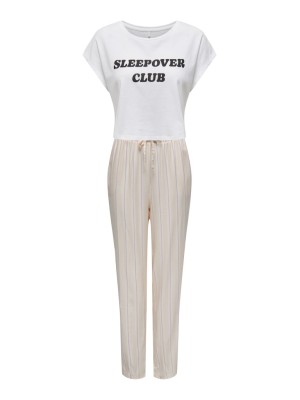 Tricou Dama Only Onlstine Cropped White