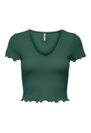 Women T-shirt Only Onlkika V-Neck Aventurine