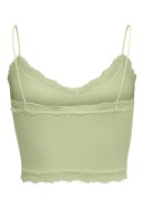 Maieu Dama Only Onlvicky Lace Seamles Cropped White Jade