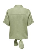 Women Shirt Only Onltokyo Linen Sl Knot Oil Green