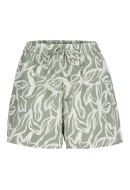 Pantaloni Scurti Dama Adpt Adptsms Phoebe Lily Pad Aop Green Print White Flower