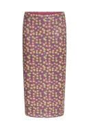 Fusta Yas Yasblossom Sequin Fuchsia Purple Aop Blossom