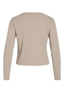 Cardigan Dama Vila Viribini Tie Natural Melange