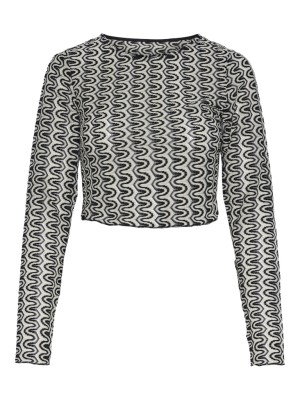 Bluza Dama Yas Yaspanton Crop Black/Panton