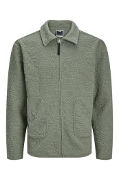 Bluza Cu Fermoar Barbati Jack&Jones Jcotint Agave Green