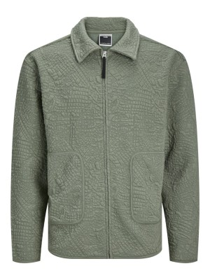 Bluza Cu Fermoar Barbati Jack&Jones Jcotint Agave Green