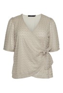 Bluza Dama Vero Moda Curve Vmcbecca 2/4 Wrap Silver Lining