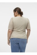 Bluza Dama Vero Moda Curve Vmcbecca 2/4 Wrap Silver Lining