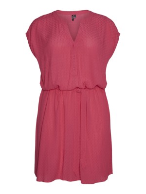Dress Vero Moda Curve Vmcgabbi Short Raspberry Sorbet