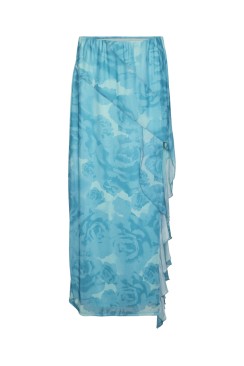 Fusta Somethingnew Sncoco Mr Ruffle Maxi Ceramic/Coco Print