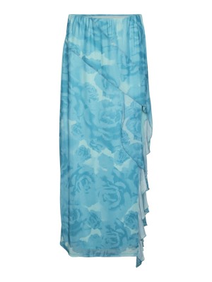 Fusta Somethingnew Sncoco Mr Ruffle Maxi Ceramic/Coco Print