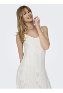 Dress Jacheline De Young Jdycathinka Long Cloud Dancer Pattern Flora