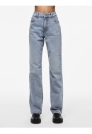 Blugi Dama Pieces Pckelly Hw Straight Lb302 Light Blue Denim