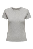 Women T-shirt Jacqueline De Young Jdysolar O Neck Light Grey Melange