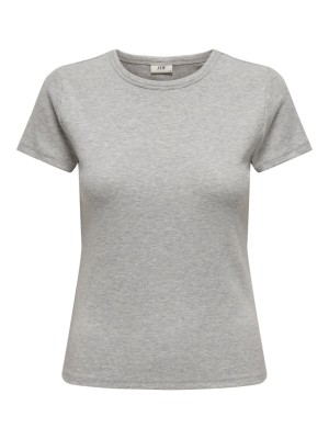 Women T-shirt Jacqueline De Young Jdysolar O Neck Light Grey Melange
