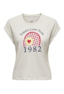 Tricou Dama Only Onltella Sport Cloud Dancer