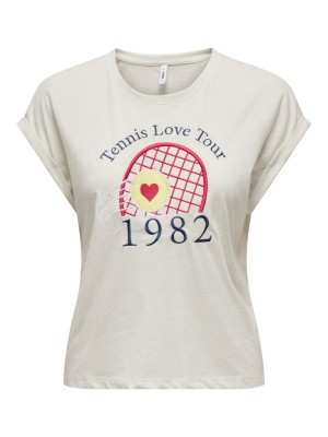 Tricou Dama Only Onltella Sport Cloud Dancer