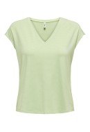 Women T-shirt Only Onlnew Carol Glitter Patina Green