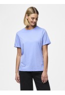 Women T-shirt Pieces Pcria Fold Up Solid Hydrangea