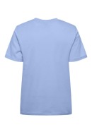 Women T-shirt Pieces Pcria Fold Up Solid Hydrangea