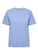 Women T-shirt Pieces Pcria Fold Up Solid Hydrangea