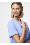 Women T-shirt Pieces Pcria Fold Up Solid Hydrangea