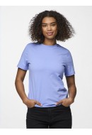Women T-shirt Pieces Pcria Solid Hidrangea