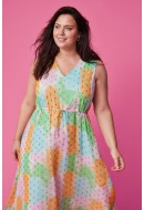 Rochie Only Carmakoma Carmelon Life Midi Pirouette Blurred Shadow