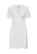 Dress Only Onlsiesta Linen Bl Wrap Bright White