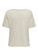 Women T-shirt Only Onlelise V-Neck Moonbeam