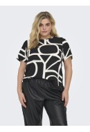 Women Blouse Only Carmakoma Carvica Jrs Black/Maritime